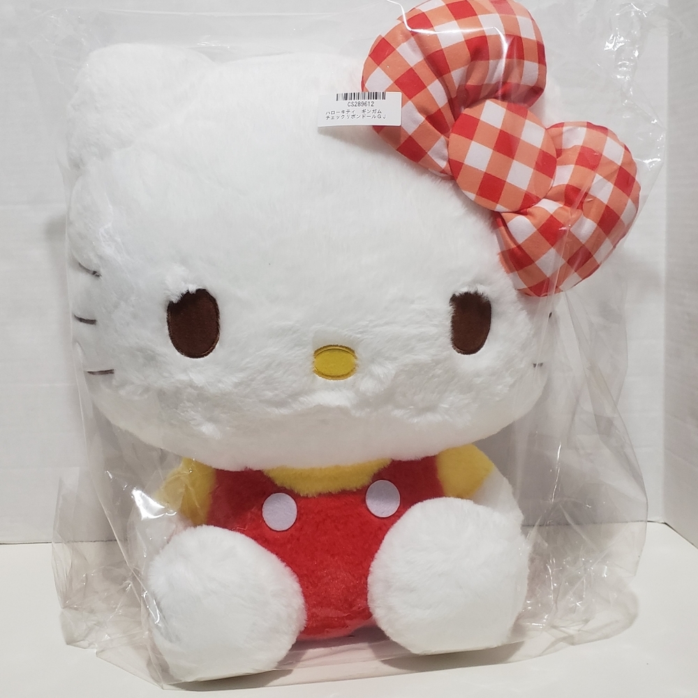 Sanrio Hello Kitty Gingham Check Big Doll Plush
